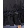 ゴシック　ブラック　コットン　フリル　ロリィタスカート　ゴシック　アイドル衣装