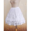 ロリータスカート　ホワイト　オーダーメイド可能　コットン