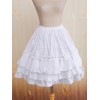 ロリータスカート　ホワイト　オーダーメイド可能　コットン