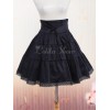 ゴスロリ　ロリィタスカート　ブラック　プリーツ　クラシック＆トラディション　コットン
