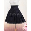 ゴスロリ　ロリィタスカート　ブラック　プリーツ　クラシック＆トラディション　コットン