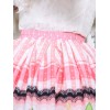 ピンクのロリータ ドレス甘いカップケーキ プリント ロリータ スカート フリル トリム
