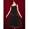 ゴスロリ　ロリィタジャンパースカート　パーティー　レトロ　コットン　シャーリング