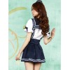 ポリエステルリボンロリータジャンパースカート　2020　ネイビー　アイドル衣装