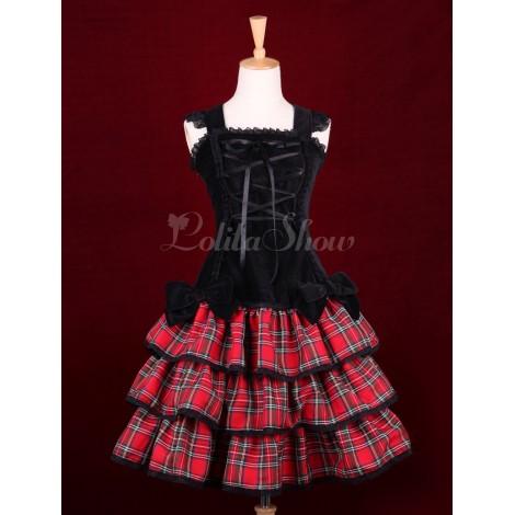 ゴスロリ　パンクロリータドレス　最後のアイスキスOp　ロリータワンピース　アイドル衣装
