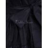 ゴスロリ　ゴシックロリィタドレスJSK　レースフリル　トリムロリータジャンパースカート　ブラック　リボン　アイドル衣装